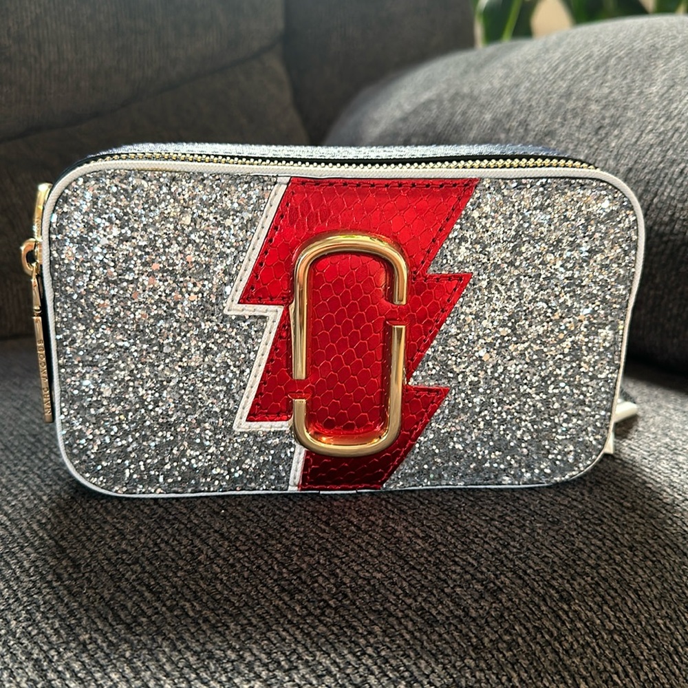 Silver Multicolor Snapchat camera bag